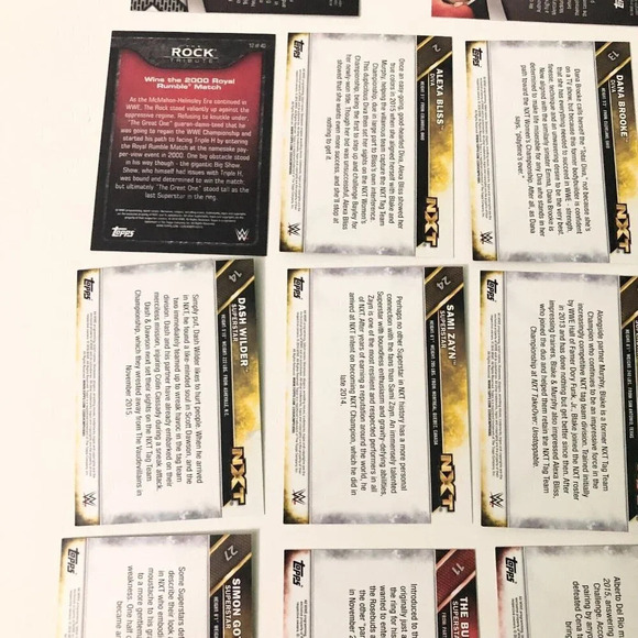 2016  WWE Topps Lot of 23 Wrestling Cards NXT Mix Lot - Picture 12 of 16